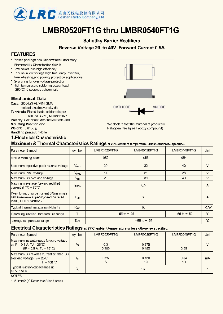 LMBR0520FT1G-15_8324953.PDF Datasheet