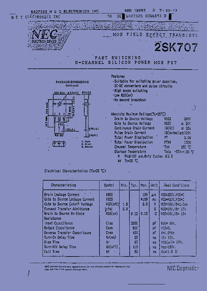 2SK707_8326733.PDF Datasheet