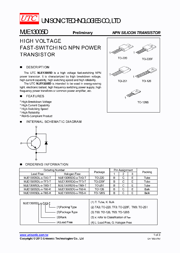 MJE13005DG-X-T60-K_8326906.PDF Datasheet