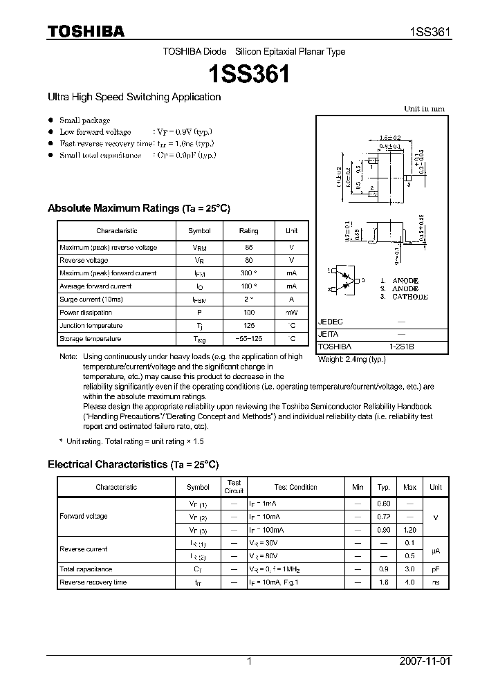 1SS361CT_8327647.PDF Datasheet