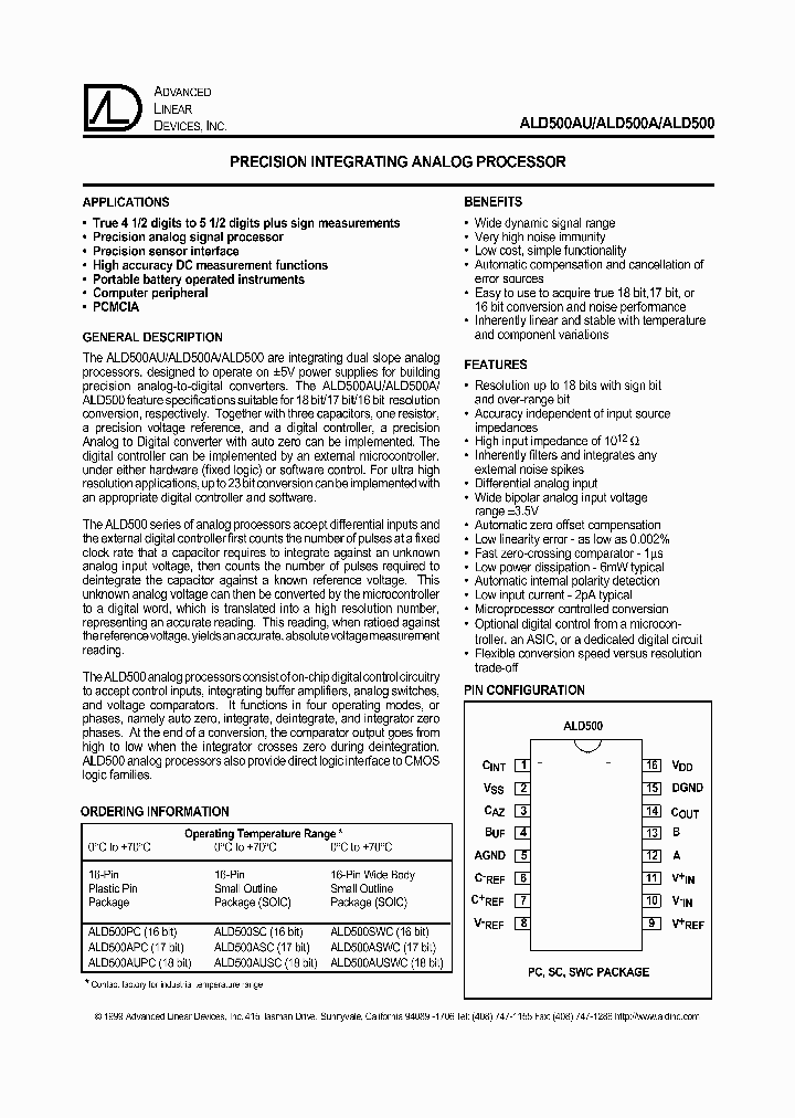 ALD500ASWC_8328216.PDF Datasheet