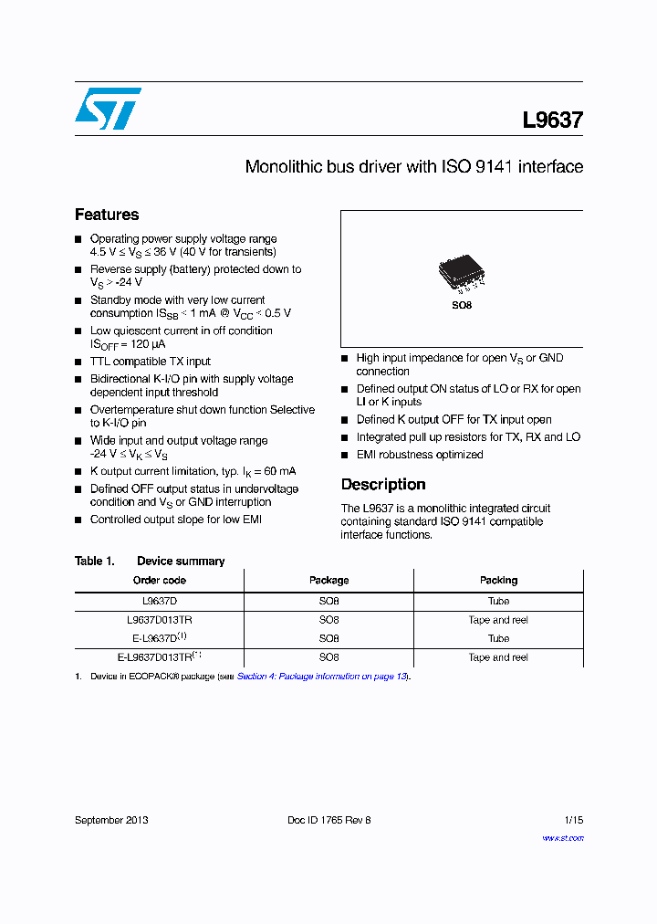 E-L9637D013TR_8330205.PDF Datasheet