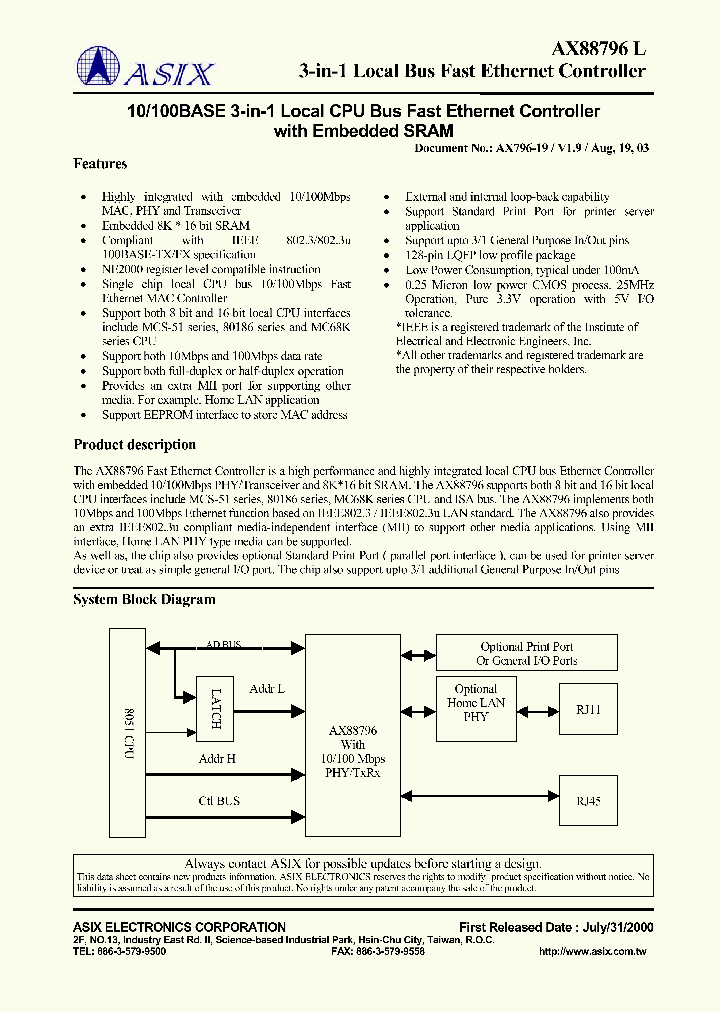 AX88796L_8333336.PDF Datasheet