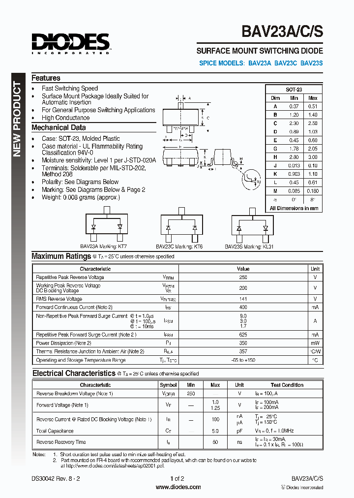 BAV23A_8334821.PDF Datasheet