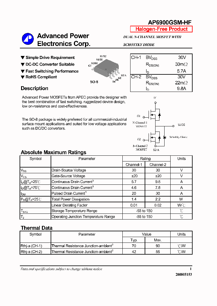 AP6900GSM-HF-14_8336316.PDF Datasheet