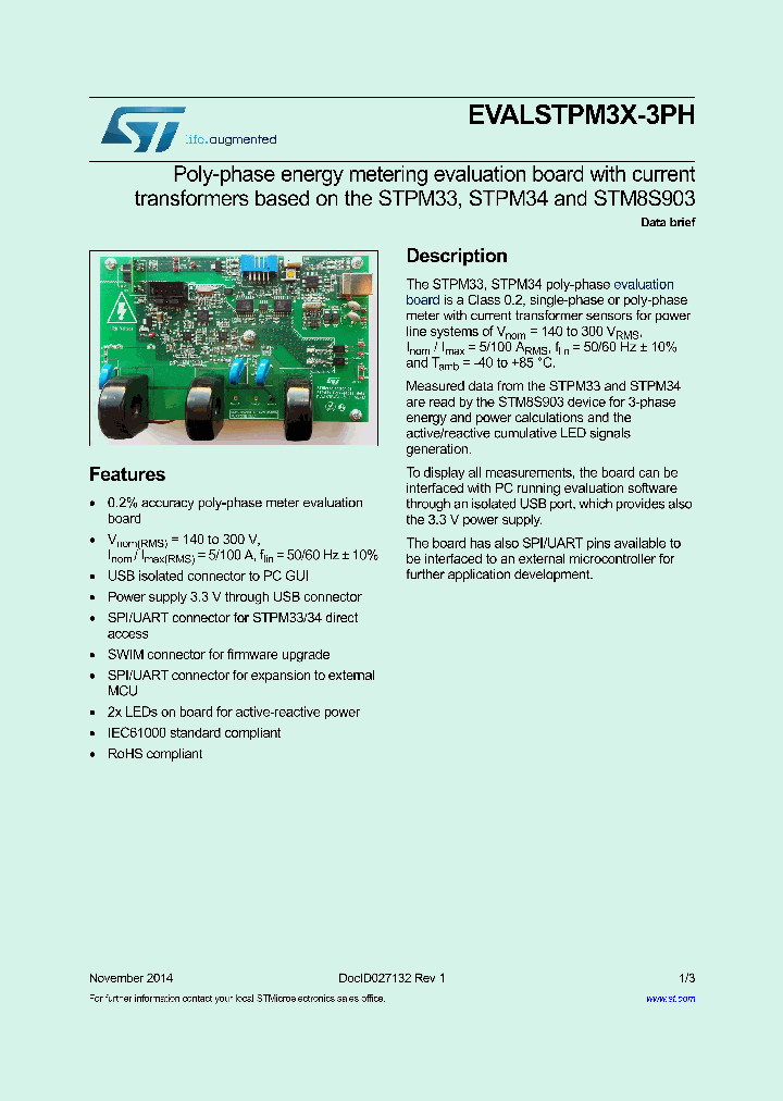 EVALSTPM3X-3PH_8336975.PDF Datasheet