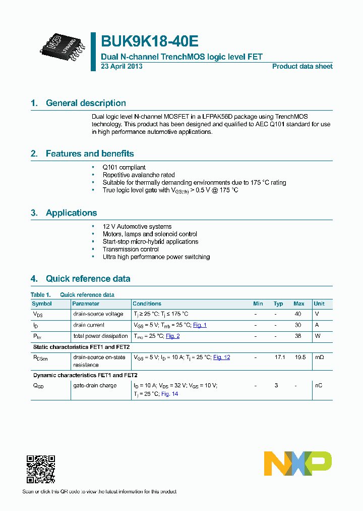 BUK9K18-40E_8338056.PDF Datasheet