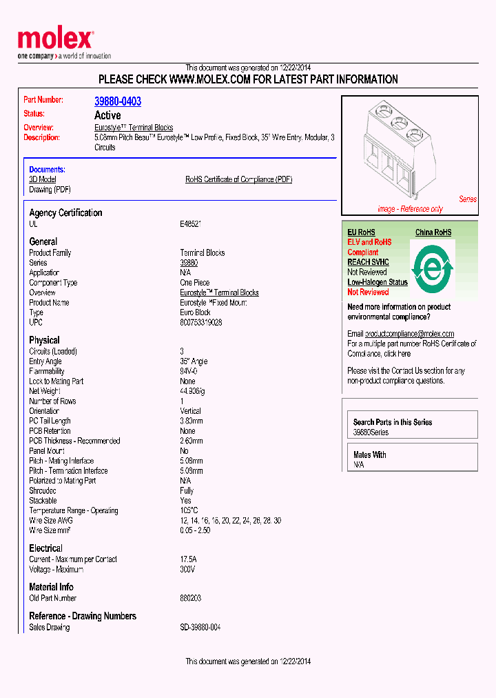 39880-0403_8338587.PDF Datasheet