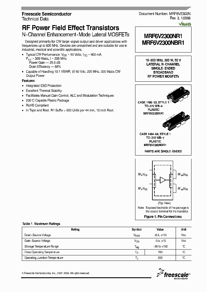 MRF6V2300NBR1_8339365.PDF Datasheet