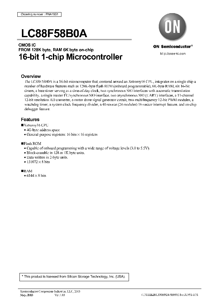 LC88F58B0A_8341514.PDF Datasheet