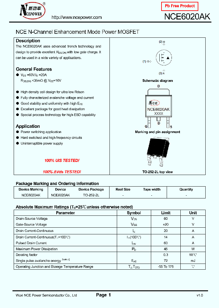 NCE6020AK_8341769.PDF Datasheet