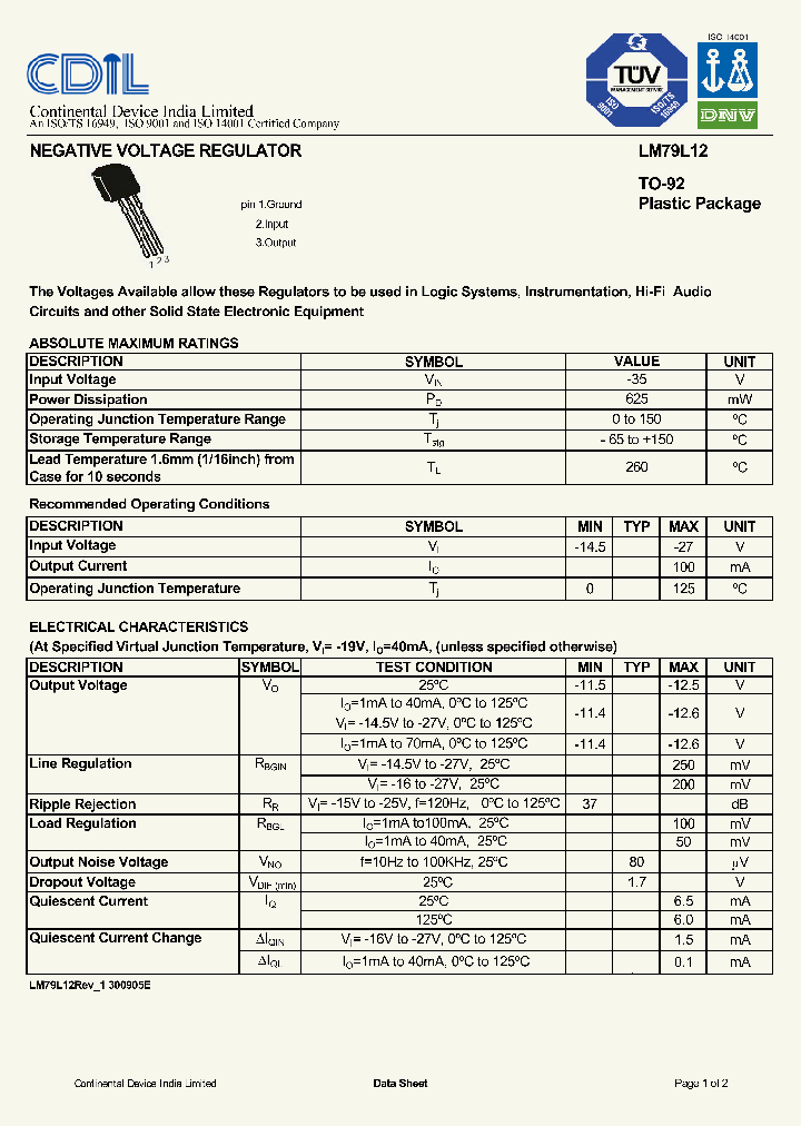 LM79L12_8347476.PDF Datasheet