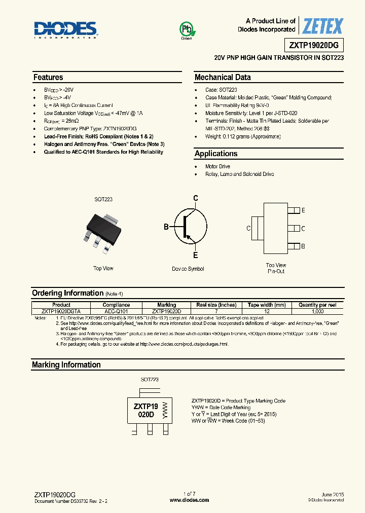 ZXTP19020DG-15_8352668.PDF Datasheet