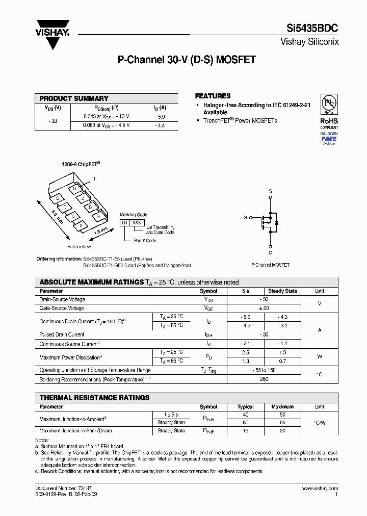 SI5435BDC-T1-GE3_8353482.PDF Datasheet
