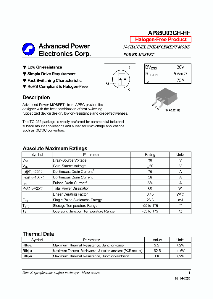 AP85U03GH-HF-16_8354037.PDF Datasheet