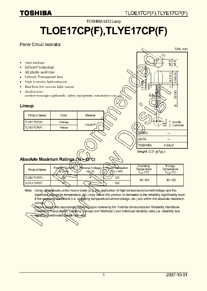 TLOE17CPF_8354134.PDF Datasheet