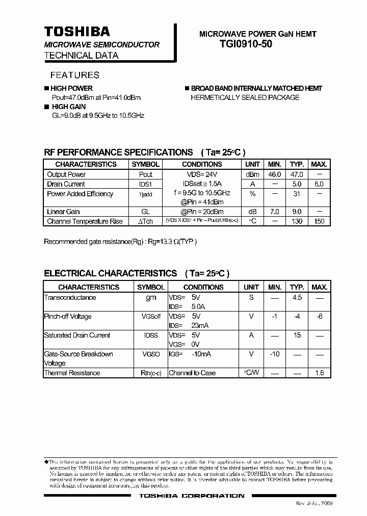 TGI0910-50_8354380.PDF Datasheet