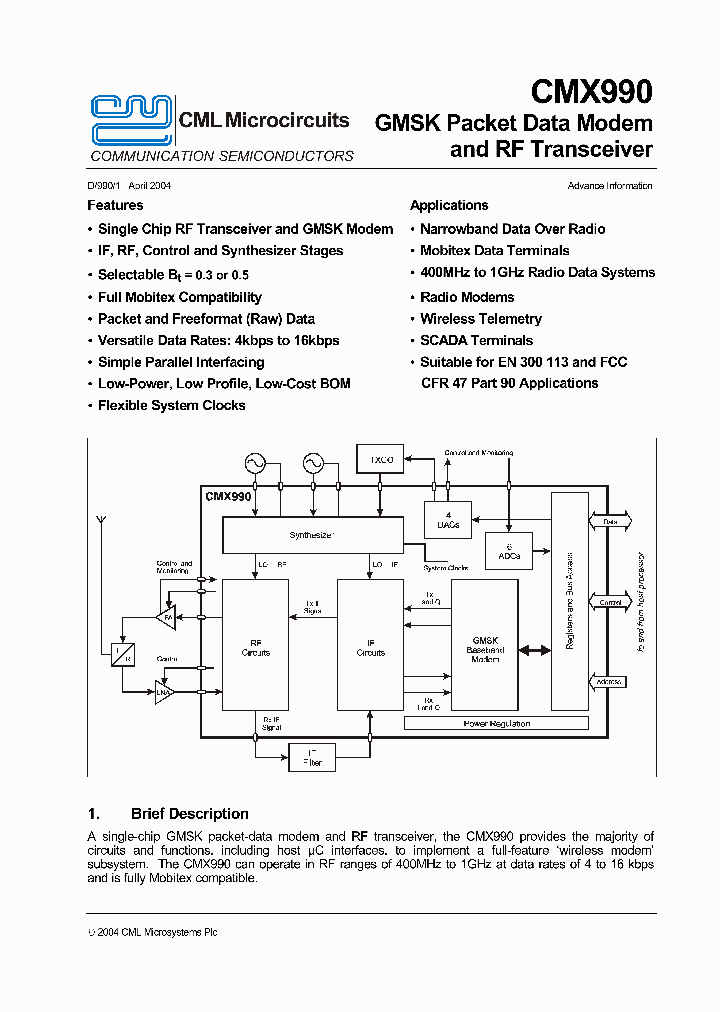 CMX990Q1_8365690.PDF Datasheet