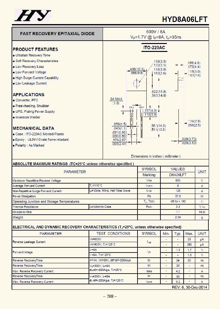 HYD8A06LFT_8369826.PDF Datasheet