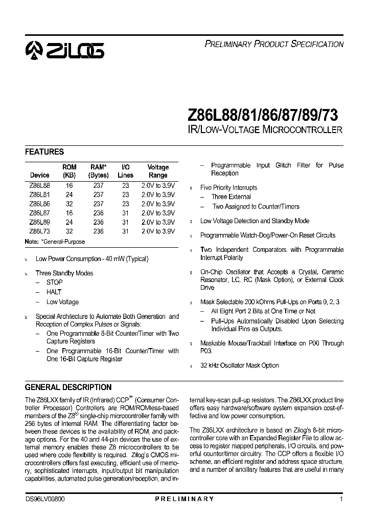 Z86L8608PSC_8370605.PDF Datasheet