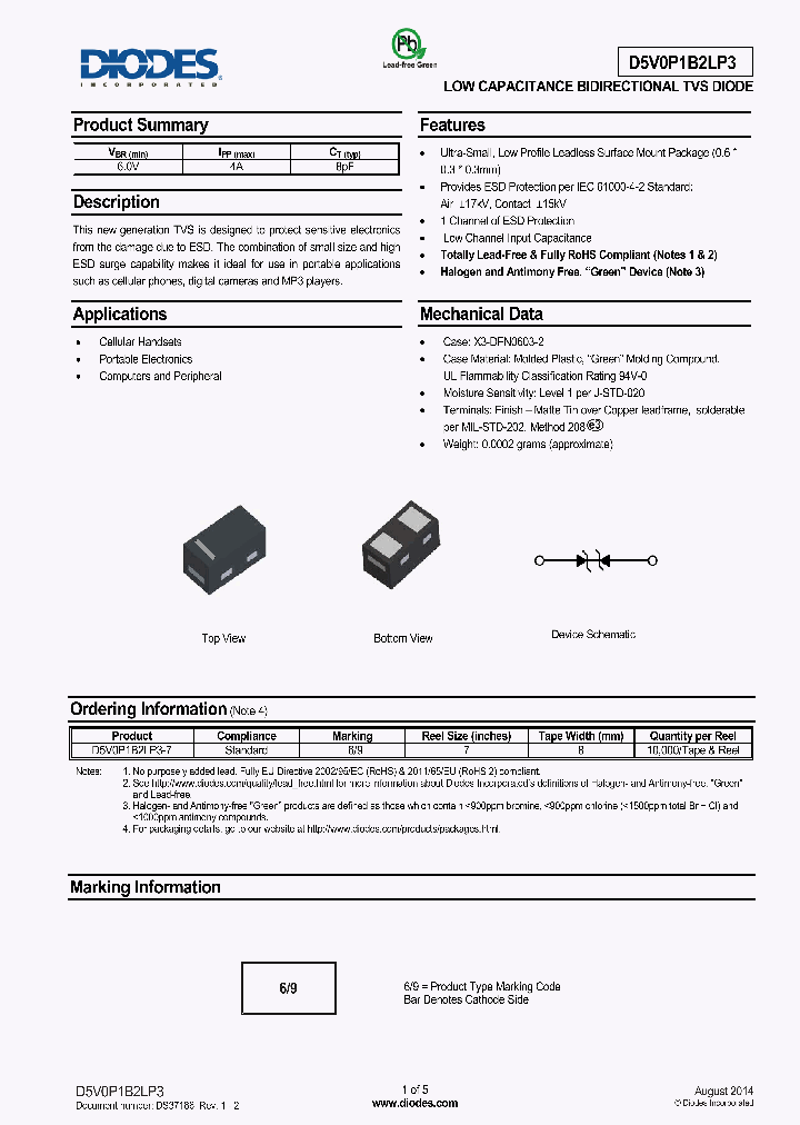 D5V0P1B2LP3_8372313.PDF Datasheet