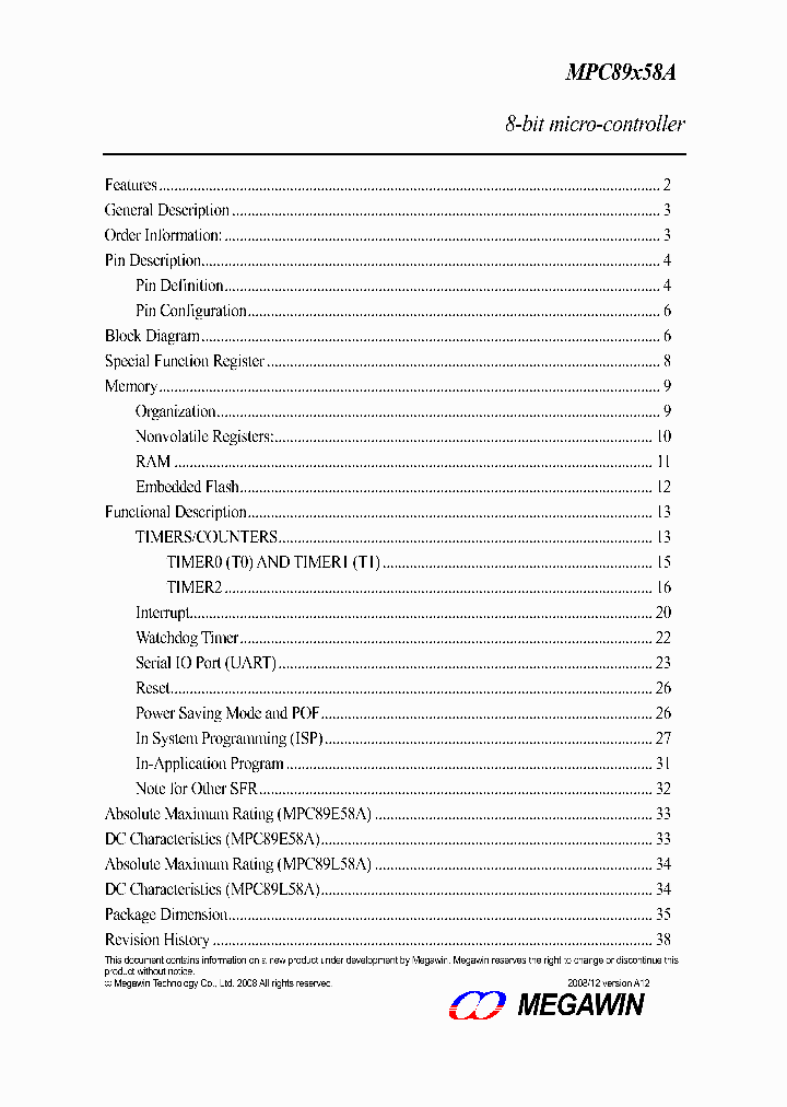 MPC89X58A_8380730.PDF Datasheet