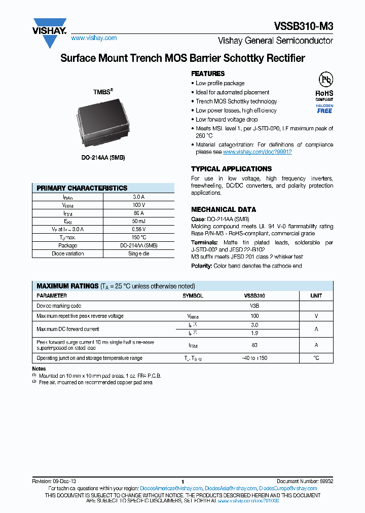VSSB310-M3-15_8381796.PDF Datasheet