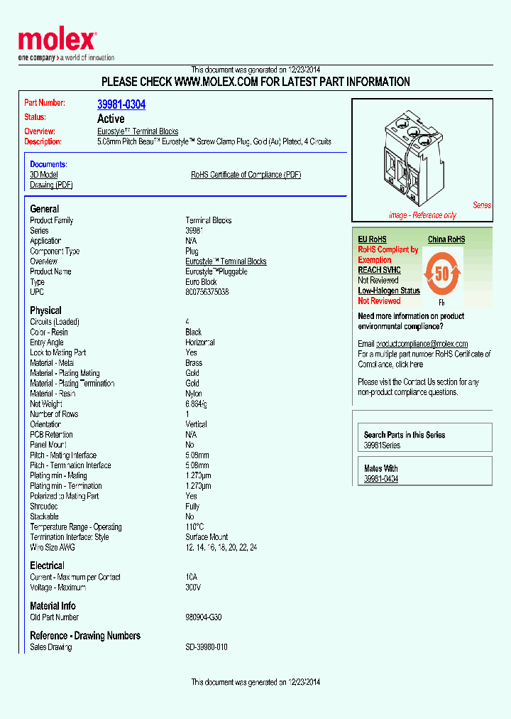 39981-0304_8383606.PDF Datasheet
