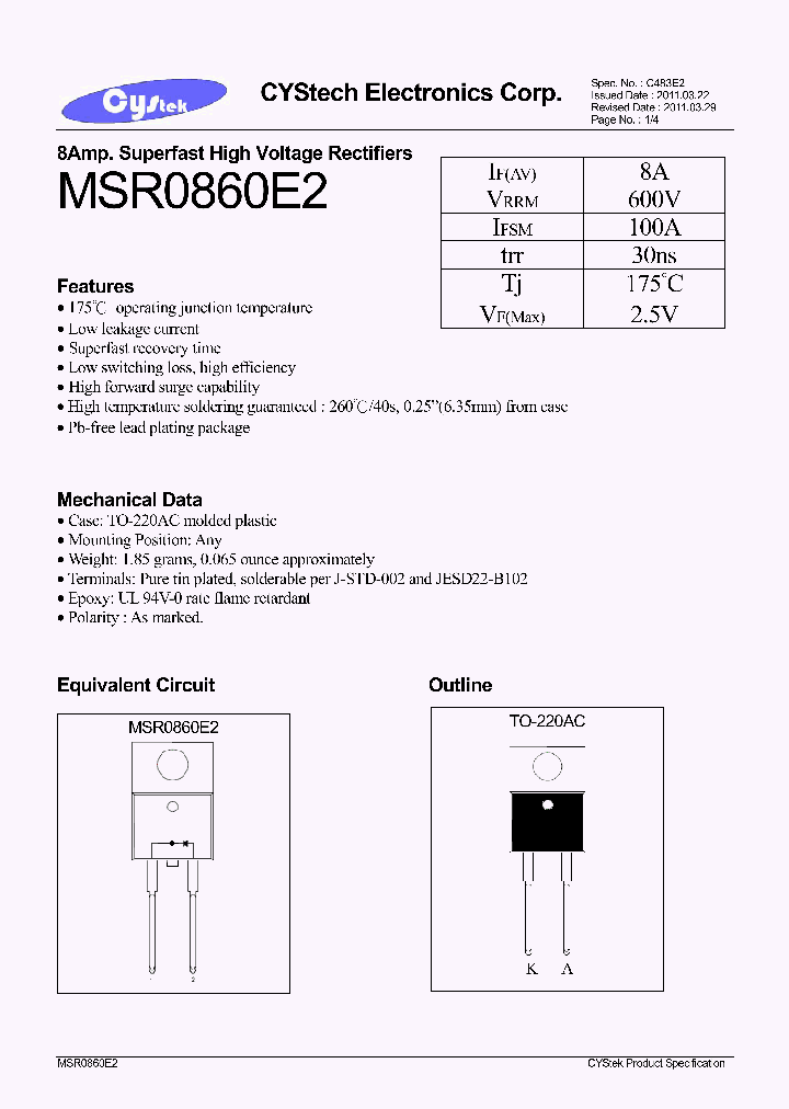 MSR0860E2_8384009.PDF Datasheet