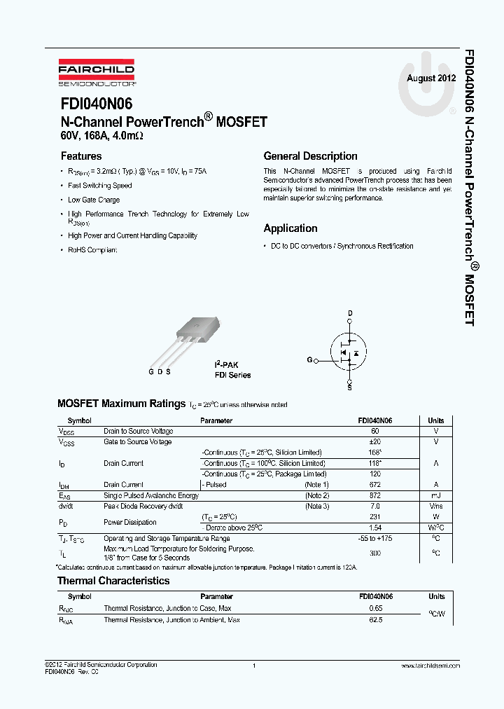 FDI040N06_8389094.PDF Datasheet