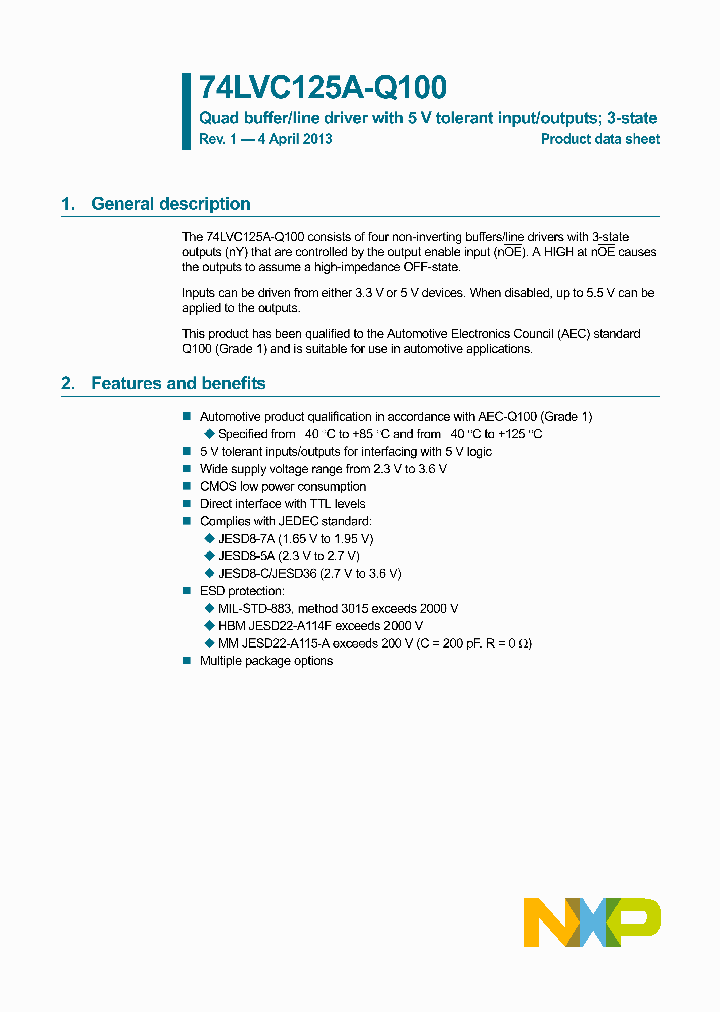 74LVC125APW-Q100_8391363.PDF Datasheet