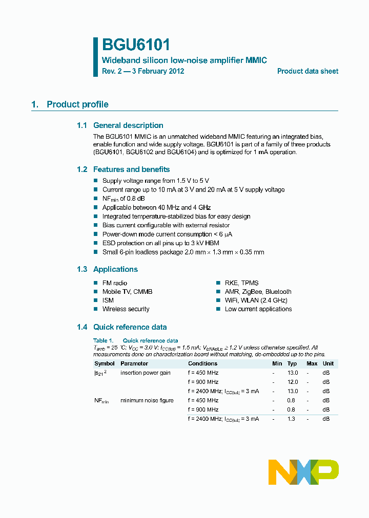 BGU6101_8393015.PDF Datasheet