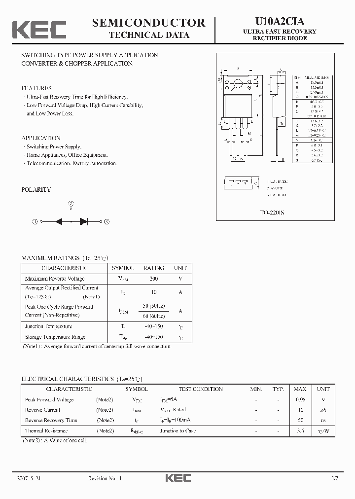 U10A2CIA_8393220.PDF Datasheet