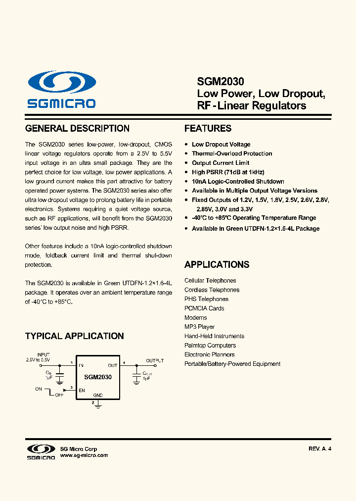 SGM2030_8402201.PDF Datasheet