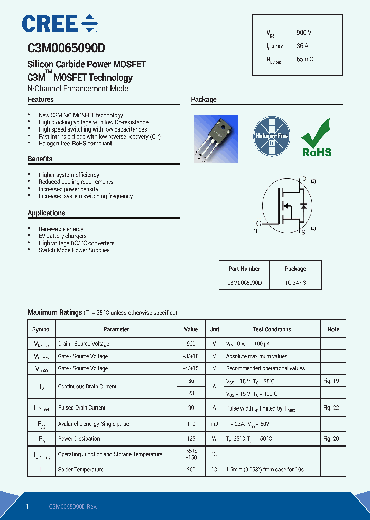 C3M0065090D_8403280.PDF Datasheet