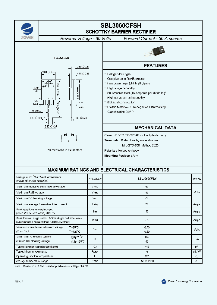 SBL3060CFSH_8403784.PDF Datasheet