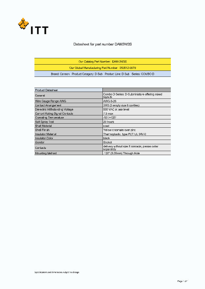 DAM-3W3S_8406910.PDF Datasheet