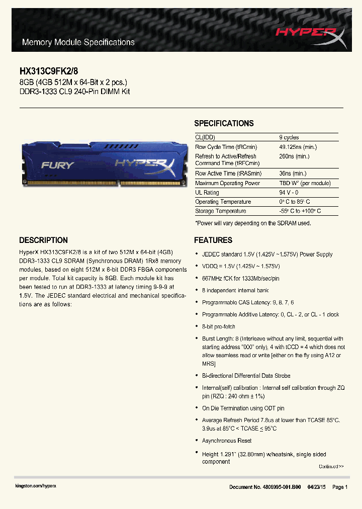 HX313C9FK2-8_8408454.PDF Datasheet