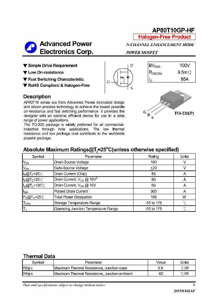 AP80T10GP-HF-16_8408600.PDF Datasheet