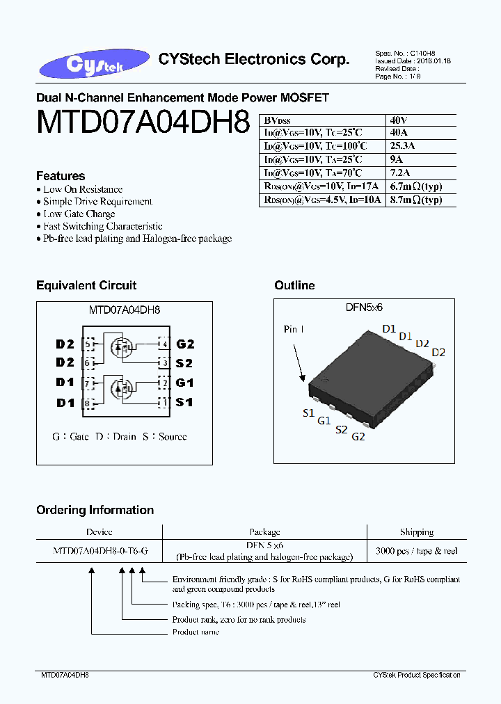 MTD07A04DH8_8410047.PDF Datasheet