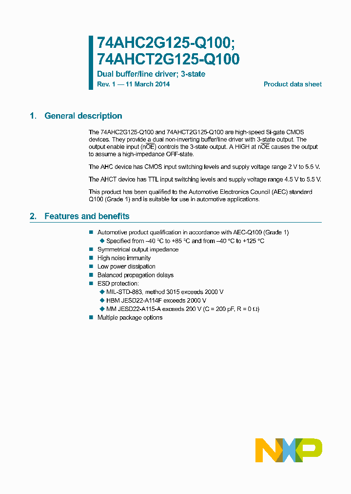 74AHC2G125DC-Q100_8413025.PDF Datasheet