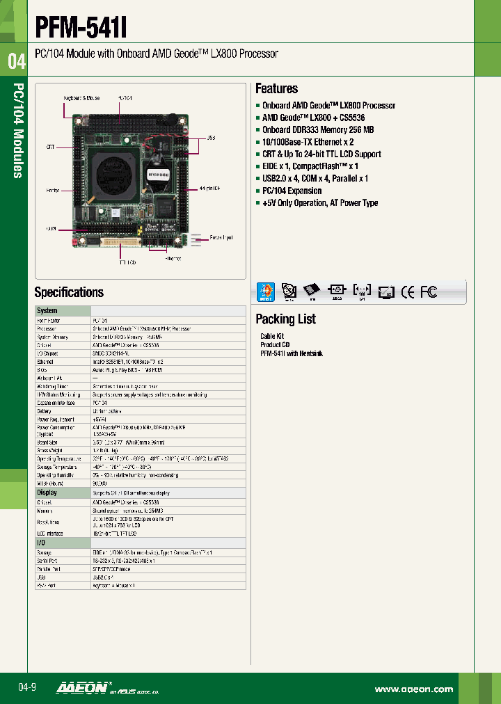 TF-PFM-541I-A10_8419889.PDF Datasheet