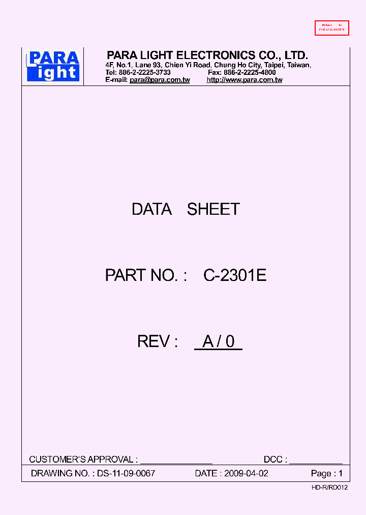 C-2301E_8426562.PDF Datasheet