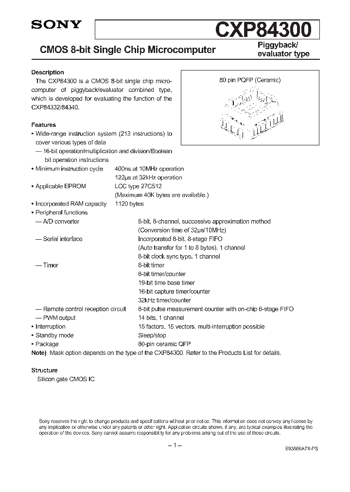 CXP84300_8428305.PDF Datasheet