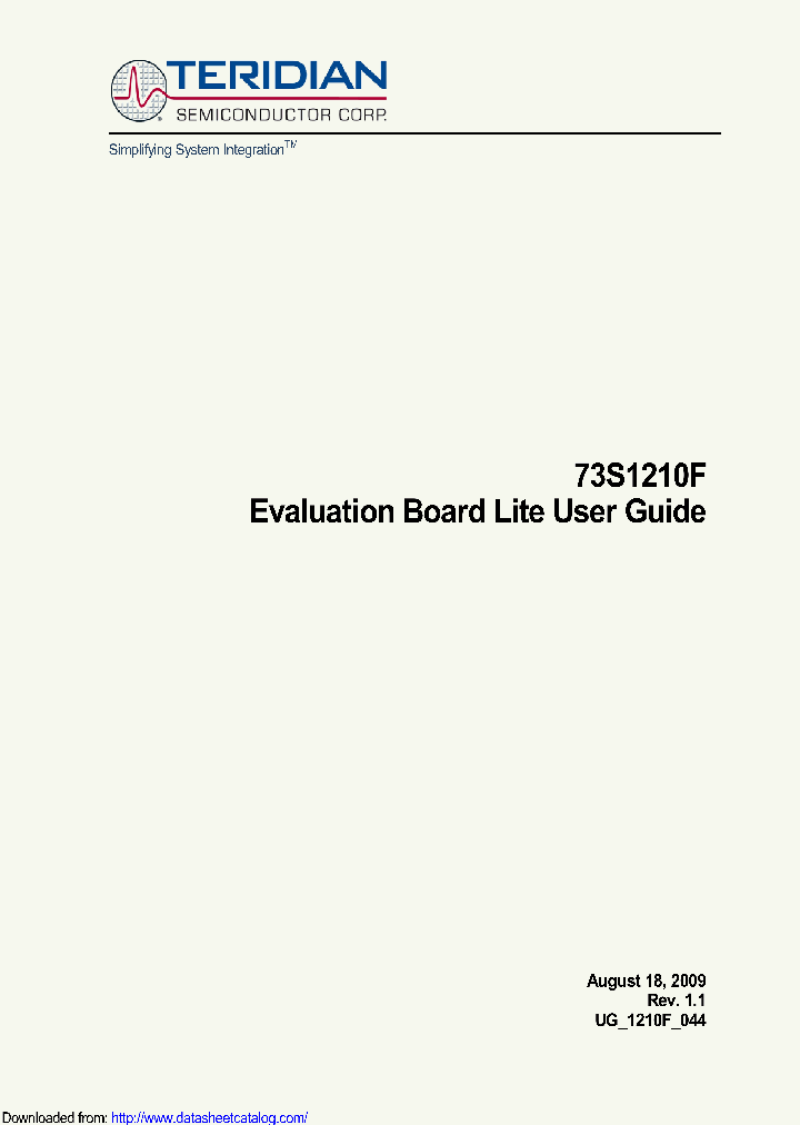 73S1210F-EB-LITE_8433363.PDF Datasheet