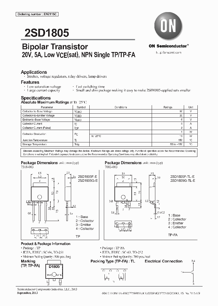 2SD1805F-TL-E_8438351.PDF Datasheet