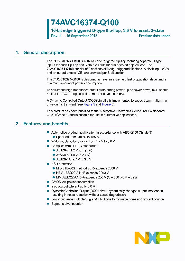 74AVC16374DGG-Q100_8435835.PDF Datasheet