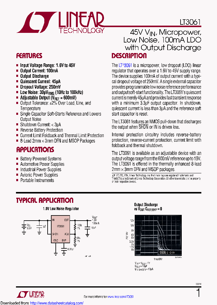 LT3061HMS8EPBF_8446706.PDF Datasheet