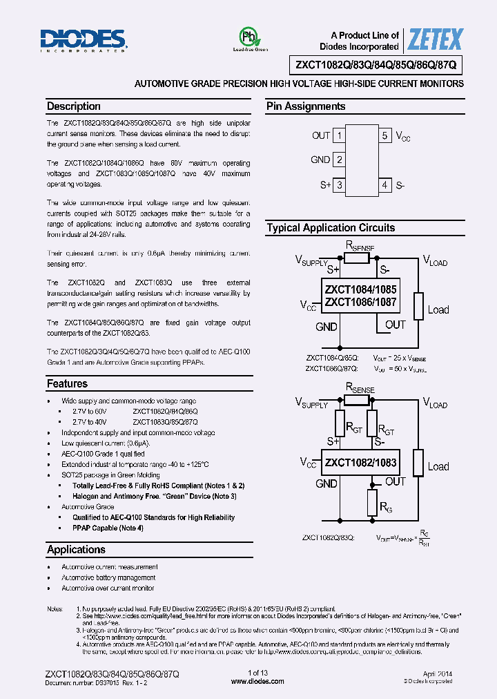 ZXCT1086QE5TA_8447956.PDF Datasheet