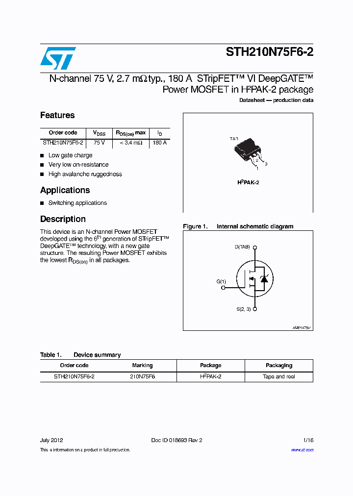 STH210N75F6-2_8463177.PDF Datasheet
